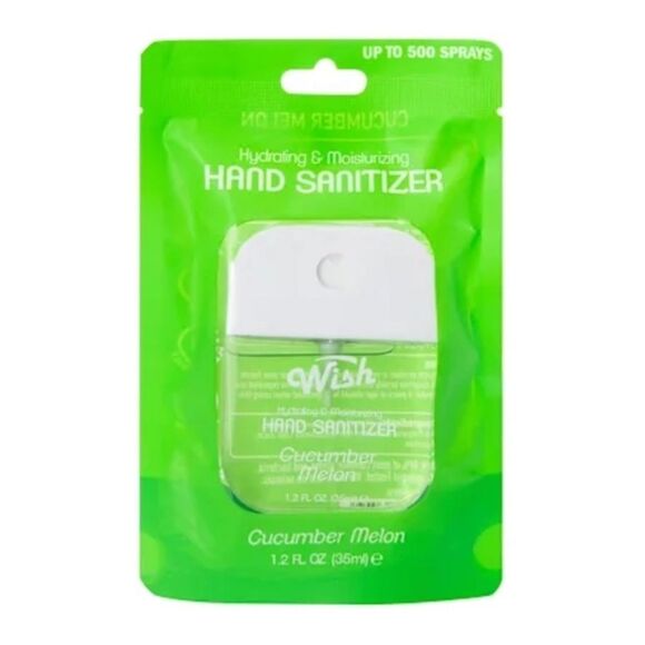 Wish Cucumber Melon Hand Sanitizer NWT 1.2 Fl Oz - Picture 1 of 5